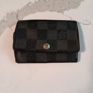 Auth Louis Vuitton Damier Graphite Multicle 6 Key Holder Case